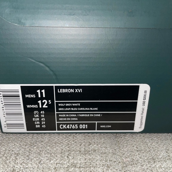 Nike LeBron 16 MPLS Lakers 2019 Size- 11 CK4765 001 - Picture 11 of 11
